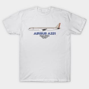 Airbus A321 - Asiana Airlines "Old Colours" T-Shirt